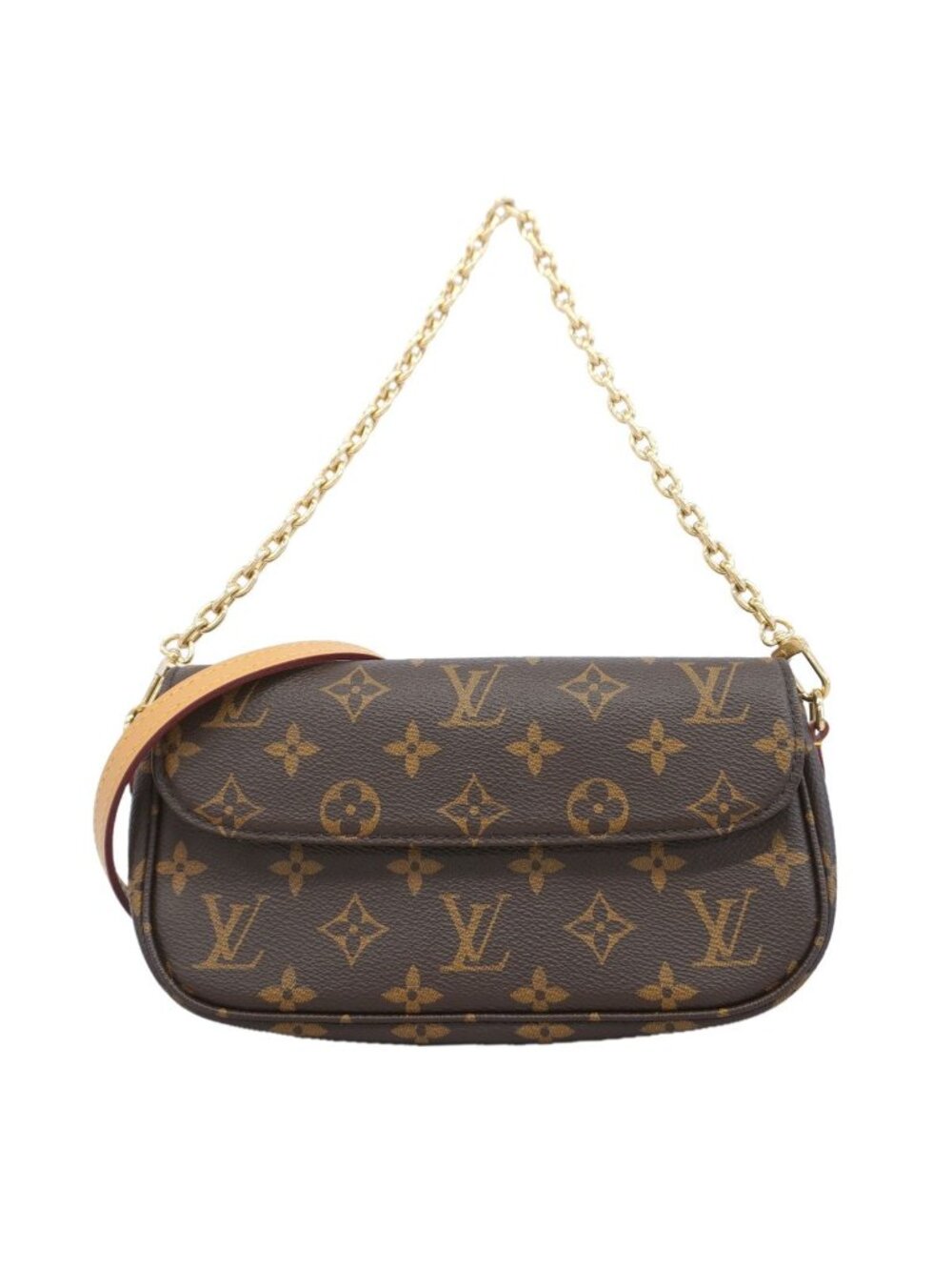 Louis Vuitton Handbag Monogram Wallet on Chain Ivy Brown 2-Way